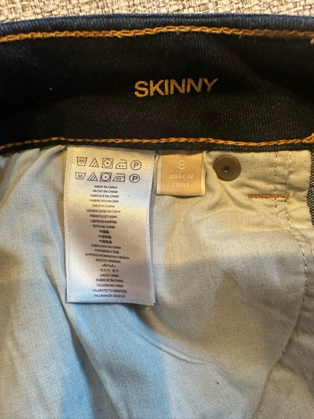 Michael Kors Skinny Jeans Blue Indigo - Picture 3 of 5